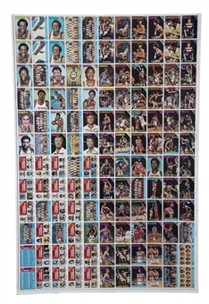 1975 Topps Basketball Uncut Sheet (132 Cards) – Featuring Abdul-Jabbar, Havlicek and Maravich (2)